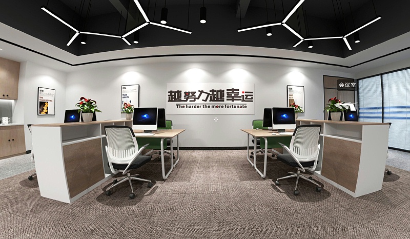 辦公室裝修-辦公區(qū)設計-文豐裝飾