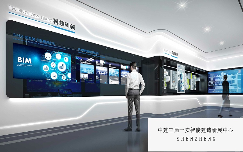 展廳設(shè)計效果圖-文豐裝飾